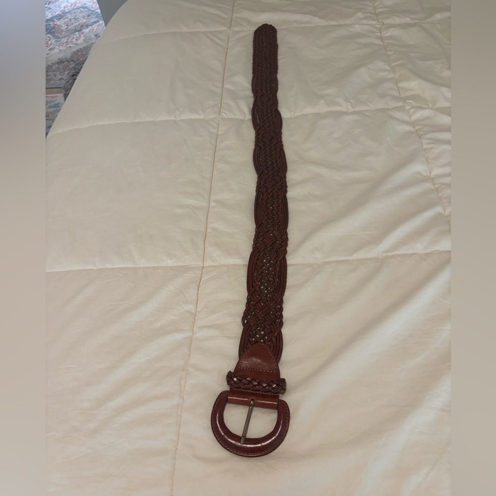 Express Woven Genuine Leather Belt